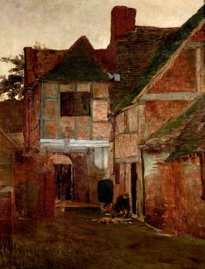 古い投稿ヤード、サリー、1885 作： Arthur Hawksley
