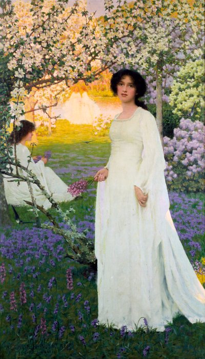 「春」、1900 年代頃 作： Arthur Herbert