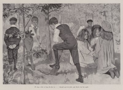 キツネの狩猟、Eネスビット 作： Arthur Herbert Buckland