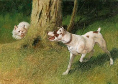 犬と猫 作： アーサー・ヘイアー