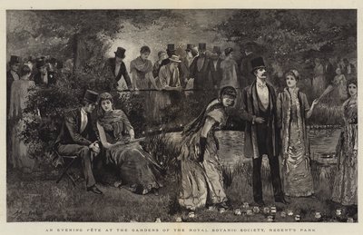 王立植物協会の庭園、リージェンツパークでの夜の祭典 作： Arthur Hopkins