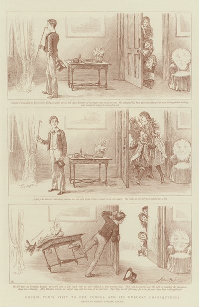 いとこのトムの私たちの学校への訪問とその不運な結果 作： Arthur Hopkins