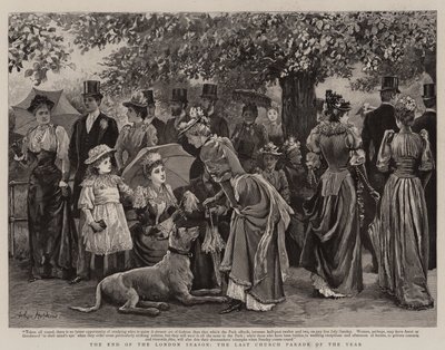 ロンドンシーズンの終わり、今年最後の教会パレード 作： Arthur Hopkins