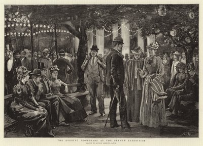 ドイツ展覧会の夜の遊歩道 作： Arthur Hopkins
