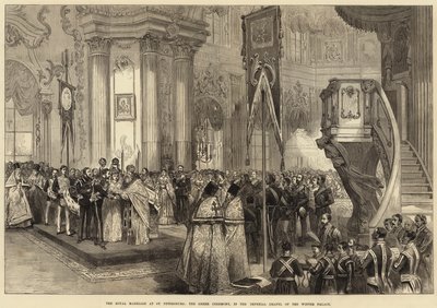 冬宮殿の帝国礼拝堂でのギリシャ式、サンクトペテルブルクの王室の結婚 作： Arthur Hopkins