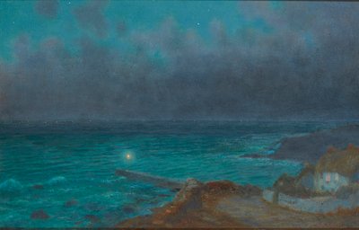 安全な避難所、コーンウォール (船上に油) 作： Arthur Hughes