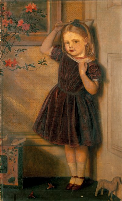 3歳のセシリー・ウルスラが1867年に展示 作： Arthur Hughes