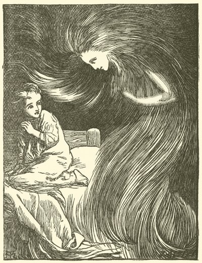 北風の後ろから 作： Arthur Hughes