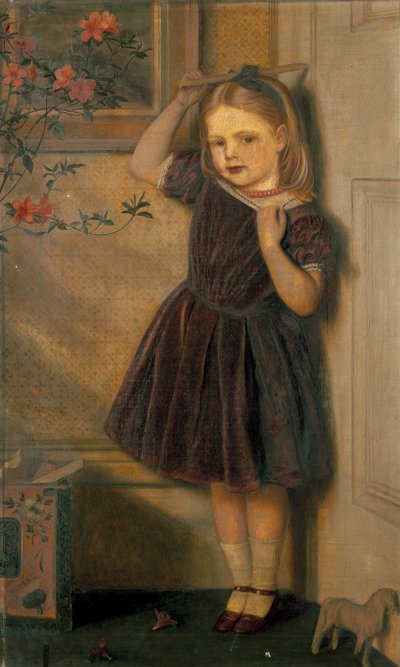 セシリー・パルグレイヴの肖像、19世紀 作： Arthur Hughes