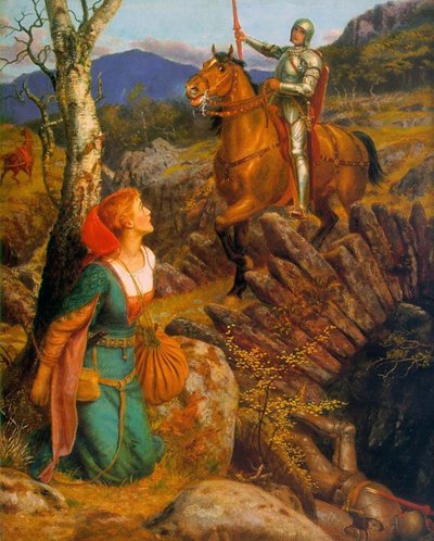 さびた騎士の打倒、1894-1908年 作： Arthur Hughes