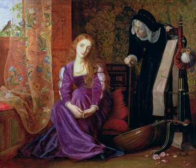 「痛みを伴う心」、または「ため息はもうない、女性」、1868 作： Arthur Hughes