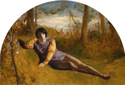 若い詩人、1849年。 作： Arthur Hughes