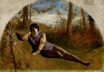 若い詩人、1849 作： Arthur Hughes