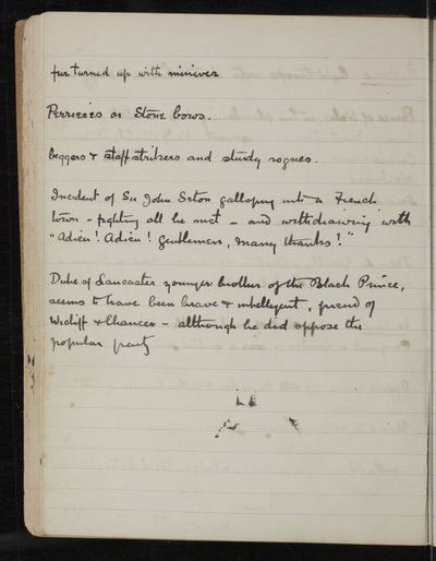 The White Companyのノートブック、The Newberry Library Vault Vault Folio Case MS 5116 no。 2 作： Arthur Ignatius Conan Doyle