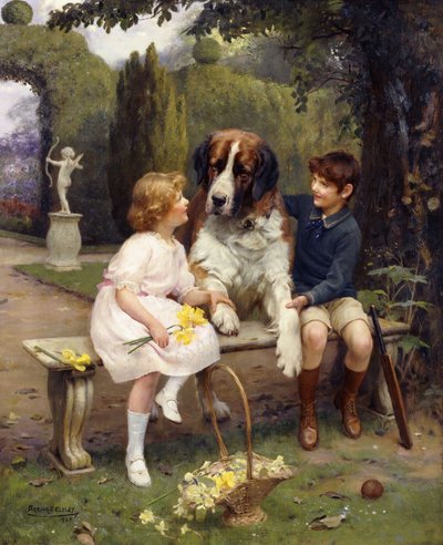 セントバーナードの子供たち 作： Arthur John Elsley
