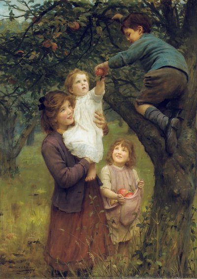 りんご狩り 作： Arthur John Elsley