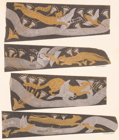 ブロンズ、金、銀の短剣、1921年から（図面） 作： Arthur John Evans