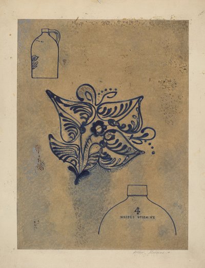 水差し、c。 1937年。 作： Arthur Matthews