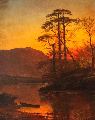 オーサブル川の夕べ 1875年 （油彩・キャンバス） 作： Arthur Parton