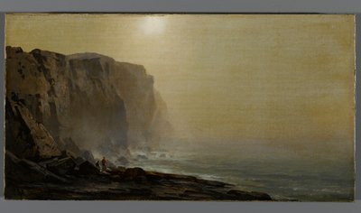 メイン州の海岸の霧のかかった朝、1860年代後半 作： Arthur Parton