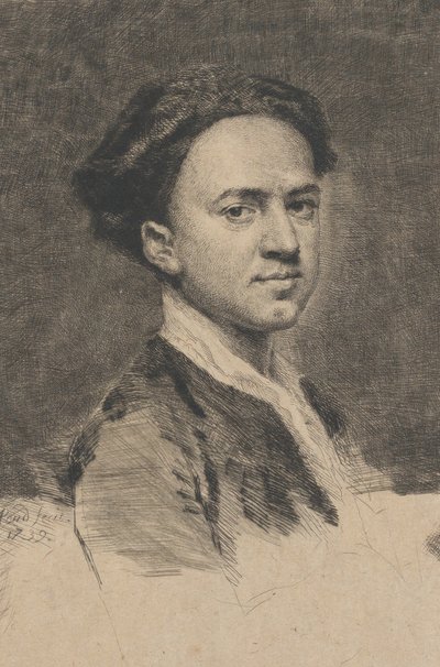 自画像、1739年。 作： Arthur Pond