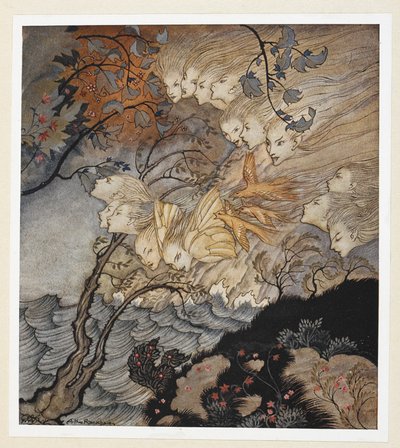 ATO III: Cena II, linha 147 ... e às vezes uma voz 作： Arthur Rackham