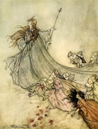 真夏の夜の夢 作： Arthur Rackham