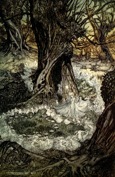 真夏の夜の夢 作： Arthur Rackham