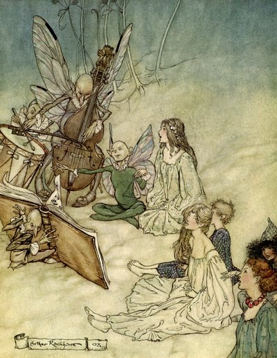 真夏の夜の夢 作： Arthur Rackham