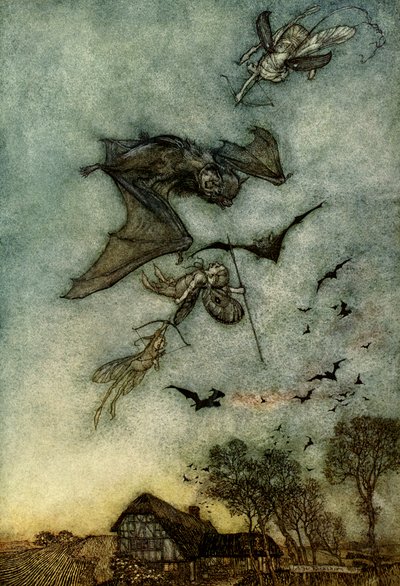 真夏の夜の夢 作： Arthur Rackham