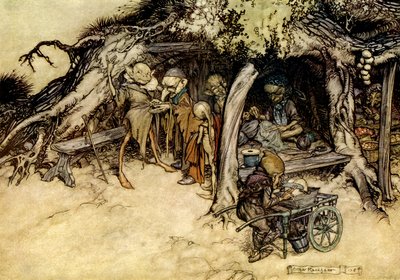 真夏の夜の夢 作： Arthur Rackham