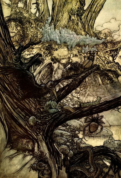 真夏の夜の夢 作： Arthur Rackham