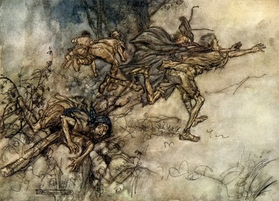 真夏の夜の夢 作： Arthur Rackham