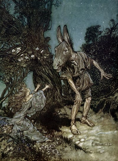 真夏の夜の夢 作： Arthur Rackham
