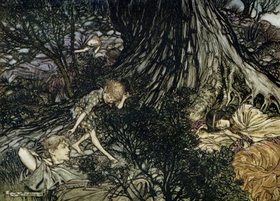 真夏の夜の夢 作： Arthur Rackham