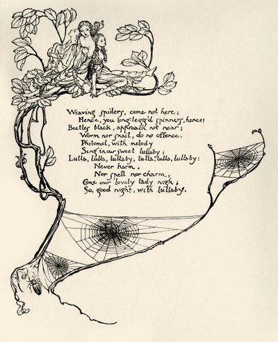 真夏の夜の夢 作： Arthur Rackham
