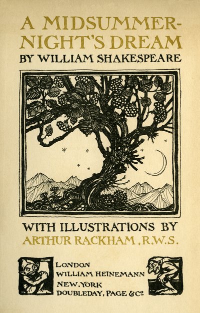 真夏の夜の夢 作： Arthur Rackham
