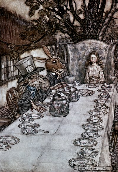 不思議の国のアリス、1917 作： Arthur Rackham