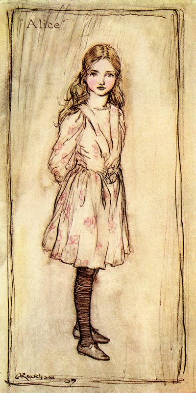 ルイス・キャロルによる不思議の国のアリスの冒険 作： Arthur Rackham