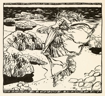 アイルランドのおとぎ話の白い肌のベクマからのベクマ 作： Arthur Rackham