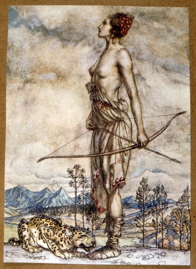 Comus』は、貞節を称える仮面劇です。 作： Arthur Rackham