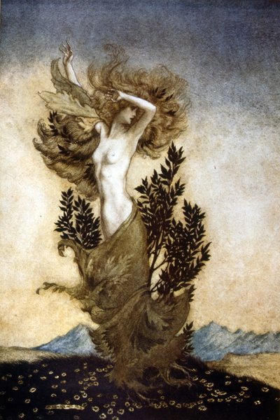Comus』は、貞節を称える仮面劇です。 作： Arthur Rackham