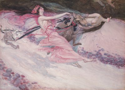 Elfin Revellers、1900（パネルにトイレとガッシュ） 作： Arthur Rackham