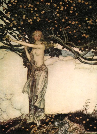 Freia、Fair One、c1910。 作： Arthur Rackham