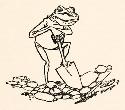 ジョナサン・スウィフトによってガリバー旅行からスペードとカエル 作： Arthur Rackham