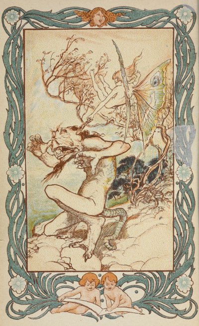 「テイルズ フロム シェイクスピア…」の口絵 作： Arthur Rackham