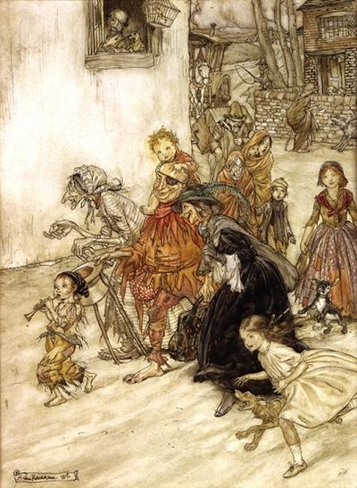 マザーグースのイラスト 作： Arthur Rackham