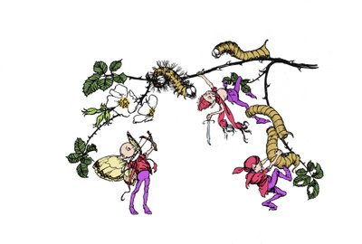 アーサー・ラッカム（1867-1939）によるウィリアム・シェイクスピア作『夏の夜の夢』の挿絵。 作： Arthur Rackham