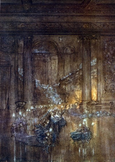 アーサー・ラッカム（1867-1939）によるウィリアム・シェイクスピア作『夏の夜の夢』の挿絵。 作： Arthur Rackham