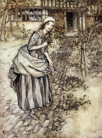 アーサー・ラッカム（1867-1939）によるウィリアム・シェイクスピア作『夏の夜の夢』の挿絵。 作： Arthur Rackham